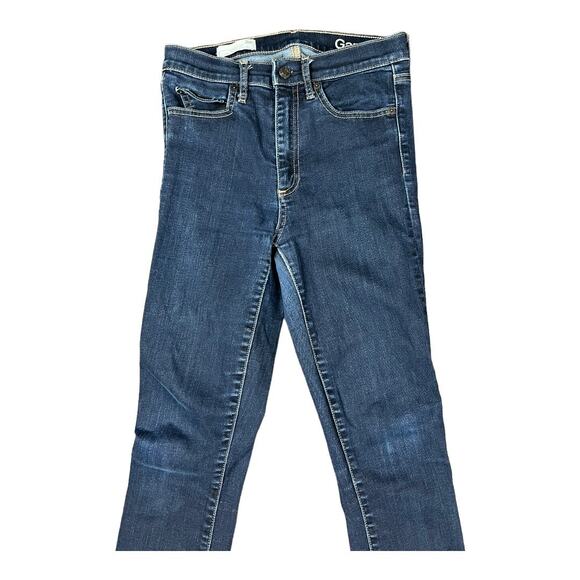 Gap Resolution high Rise Skinny Jeans 26 Dark Wash Indigo - Picture 2 of 5